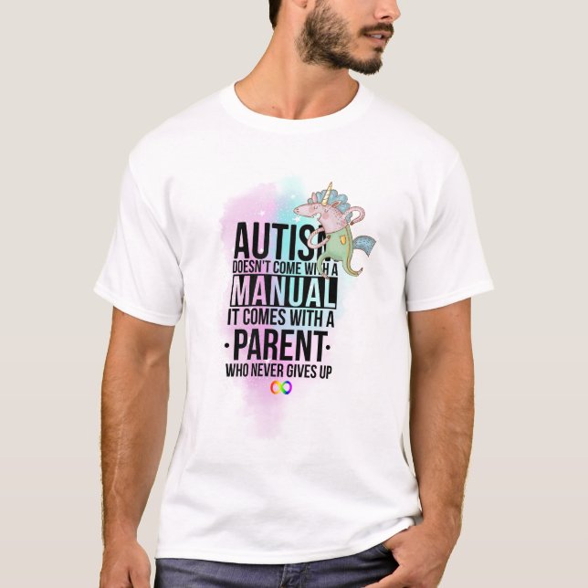 Autismus Mama Vater Parent Slogan - Neurovielfalt T-Shirt (Vorderseite)
