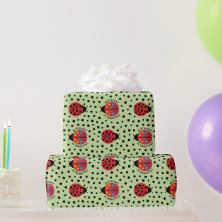 Autismus Marienkäfer Neurodiversität Autistischer Geschenkpapier