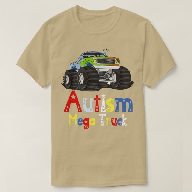 Autismus Mega Truck 27 T-Shirt (Design vorne)