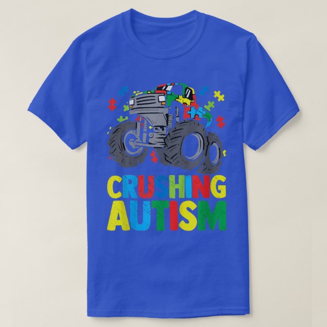 Autismus Mega Truck Sensibilisierung Liebe Akzepta T-Shirt (Design vorne)