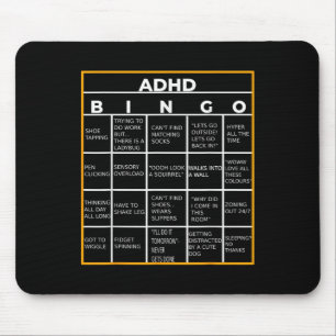 Autismus Mental Health Awareness Day Adhd Bingo Fu Mousepad