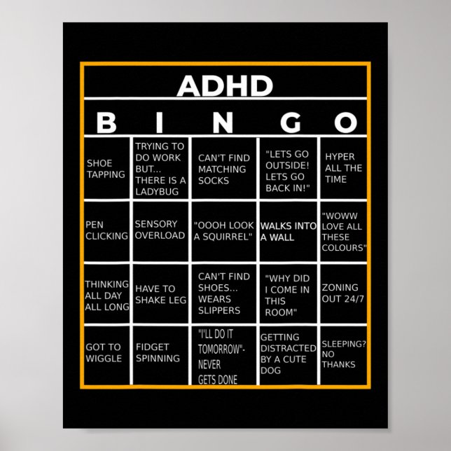 Autismus Mental Health Awareness Day and Bingo Fun Poster (Vorne)