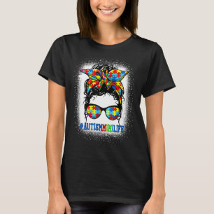 Autismus Mimi Leben Unordentlicher Knoten Autismus T-Shirt