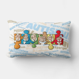 Autismus mit den Fingeralphabeten Lendenkissen