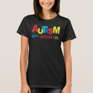 Autismus Monat Akzeptieren Liebe Puzzle Frauen T-Shirt