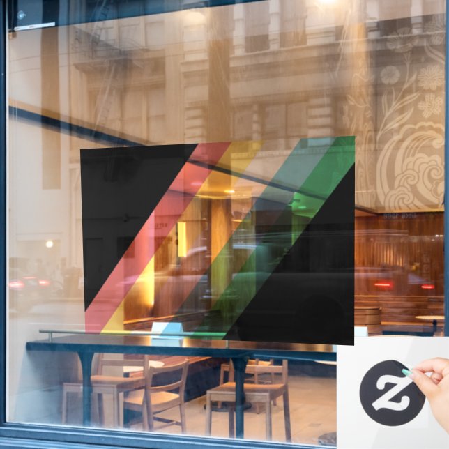 Autismus Monat wegen Behinderung Neurodiver Fensteraufkleber (Café-Fenster)