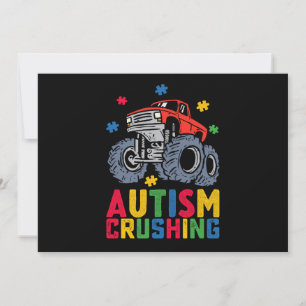 Autismus-Monster Truck Awareness Boy Girl Einladung