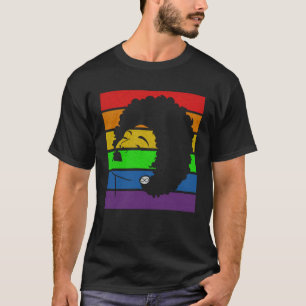 Autismus-Mutter Afro-Frau Autistischer Sohn Neurod T-Shirt