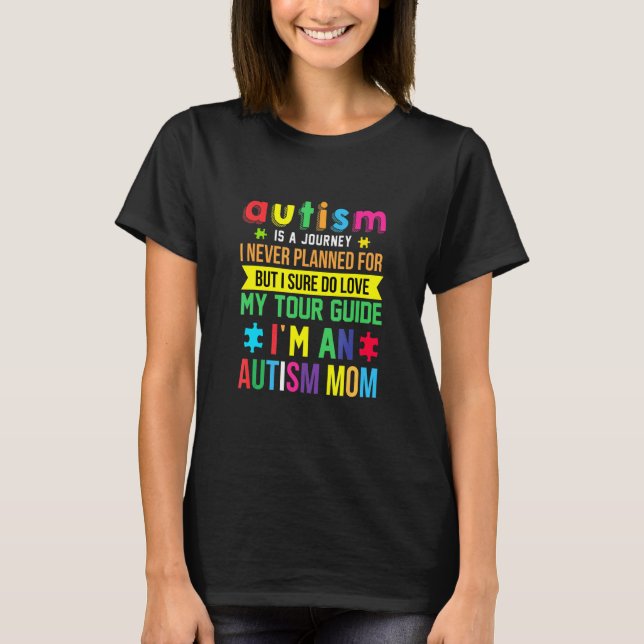 Autismus-Mutter Autismus-Bewusstsein Autismus T-Shirt (Vorderseite)