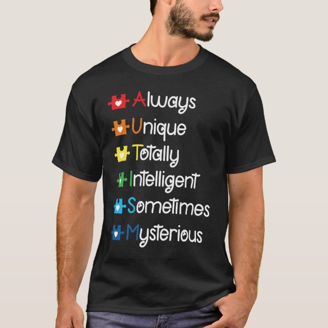 Autismus-Mutter  Autismus-Bewusstsein  Autistische T-Shirt (Vorderseite)