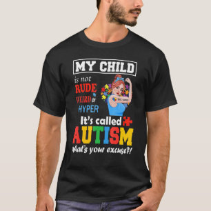 Autismus-Mutter Benutzerdefiniert Mein Kind Ist Ni T-Shirt