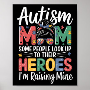 Autismus-Mutter, die Held-Puzzleteil-Design-Autism Poster