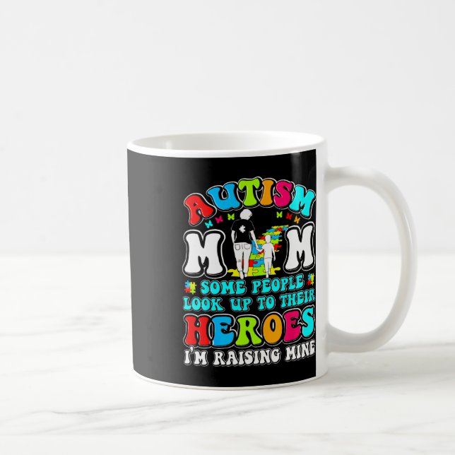 Autismus-Mutter erzieht Helden Mutter-Sohn-Autismu Kaffeetasse (Rechts)