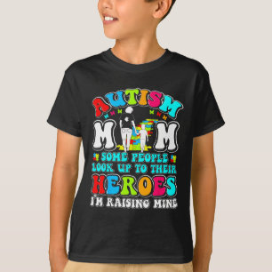 Autismus-Mutter erzieht Helden Mutter-Sohn-Autismu T-Shirt