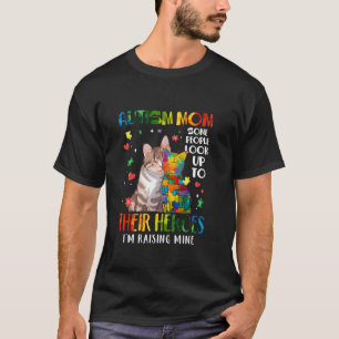Autismus-Mutter erzieht heldenhaften Kater für Aut T-Shirt