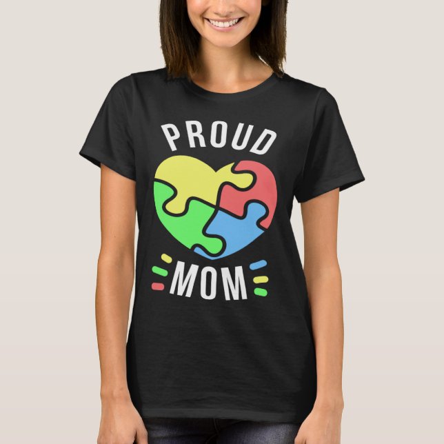 Autismus-Mutter Für Mütter Die Bewusstsein Schaffe T-Shirt (Vorderseite)