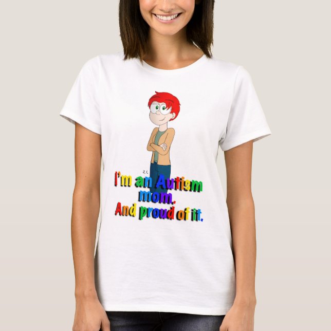 Autismus-Mutter T-Shirt (Vorderseite)