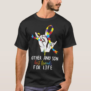 Autismus-Mutter Und Sohn Autismus-Bewusstseins-Sch T-Shirt