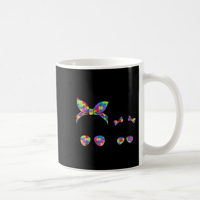 Autismus-Mutter und Tochter unordentlicher Dutt So Kaffeetasse (Rechts)