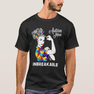 Autismus-Mutter Unzerbrechlich Autismus-Bewussts T-Shirt