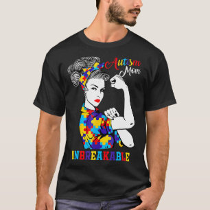 Autismus-Mutter Unzerbrechlich   Autismus-Bewussts T-Shirt