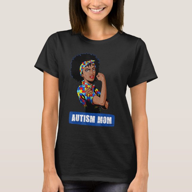 Autismus-Mutter Unzerbrechlich  Autismus-Bewusstse T-Shirt (Vorderseite)