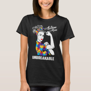 Autismus-Mutter Unzerbrechlich  Autismus-Bewusstse T-Shirt