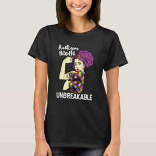 Autismus-Mutter Unzerbrechlich Autismus-Bewusstse T-Shirt