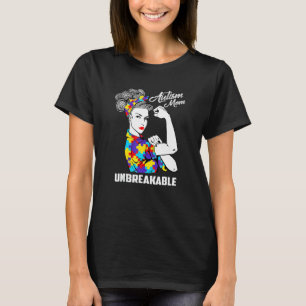Autismus-Mutter Unzerbrechlich  Autismus-Bewusstse T-Shirt