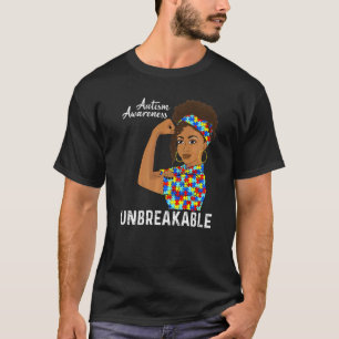Autismus-Mutter Unzerbrechlich Schwarze Frauen Au T-Shirt