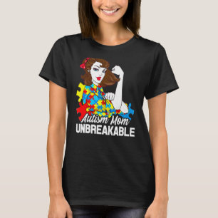 Autismus-Mutter Unzerbrechlich T- Autismus-Bewuss T-Shirt