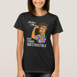 Autismus-Mutter Unzerstörbar Autistisches Puzzle-B T-Shirt