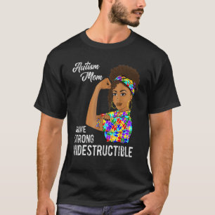Autismus-Mutter Unzerstörbar Autistisches Puzzle-B T-Shirt