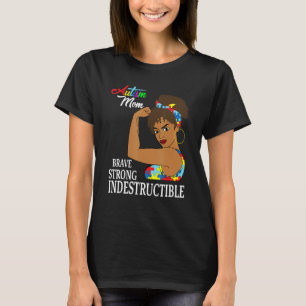 Autismus-Mutter Unzerstörbar Autistisches Puzzle-B T-Shirt