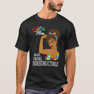Autismus-Mutter Unzerstörbar Autistisches Puzzle-B T-Shirt
