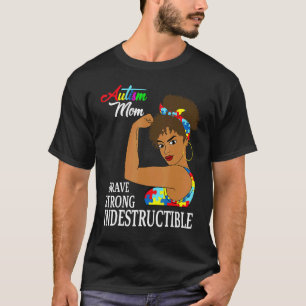 Autismus-Mutter Unzerstörbar Autistisches Puzzle-B T-Shirt