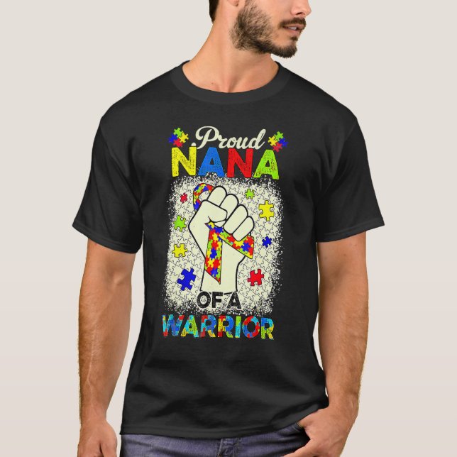 Autismus Nana Autismus Sensibilisierungskampagne U T-Shirt (Vorderseite)
