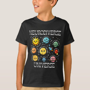 Autismus neurodiverses Universum Asd-Bewusstseinsr T-Shirt