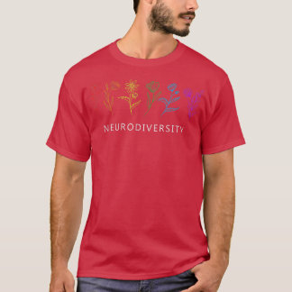 Autismus Neurovielfalt Bewusstsein ADHS Blume Auti T-Shirt