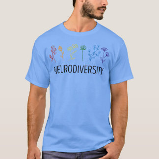 Autismus Neurovielfalt Bewusstsein ADHS Blume Auti T-Shirt