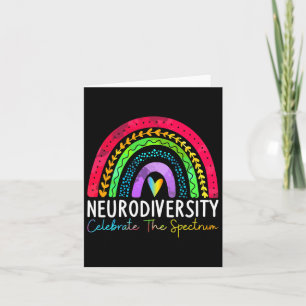 Autismus Neurovielfalt Spektrum Asse Adhd Rainbow Karte