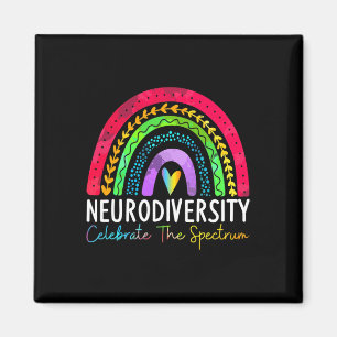 Autismus Neurovielfalt Spektrum Asse Adhd Rainbow Magnet