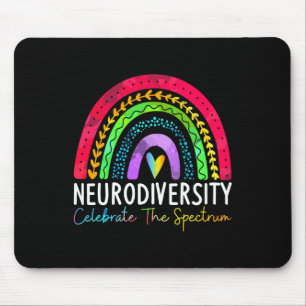 Autismus Neurovielfalt Spektrum Asse Adhd Rainbow Mousepad