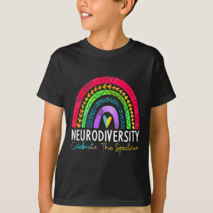 Autismus Neurovielfalt Spektrum Asse Adhd Rainbow  T-Shirt