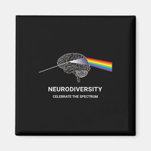 Autismus Neurovielfalt Spektrumanalyse Adhd Rainbo Magnet