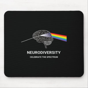 Autismus Neurovielfalt Spektrumanalyse Adhd Rainbo Mousepad