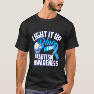 Autismus-Niedlich Licht Es Blau Für Autismus-Bewus T-Shirt