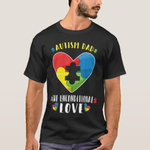 Autismus-Niedlicher liebender Autismus-Vater Autis T-Shirt