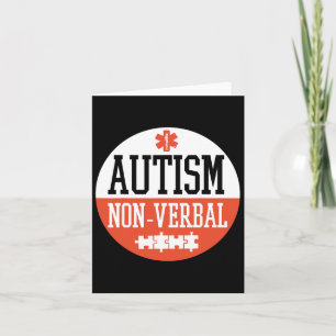 Autismus nonverbaler Autismus Bewusstseinsbildung Karte