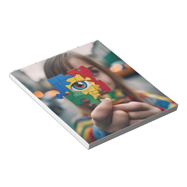 Autismus Notepad Notizblock (angewinkelt)